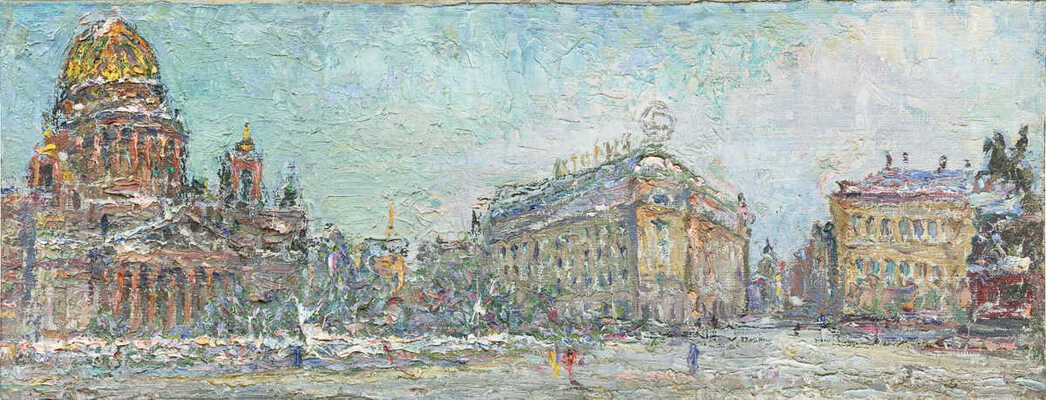 Безикович Борис Николаевич. Ленинград. Вид на гостиницу «Астория»